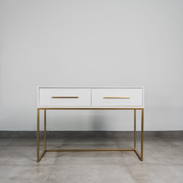 LONDON – WHITE & GOLD DRESSING TABLE