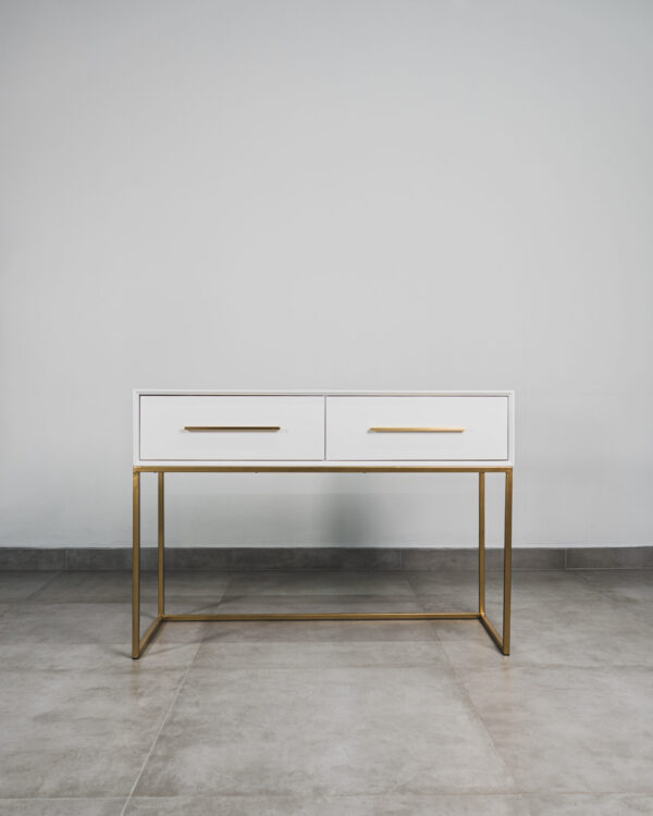 LONDON – WHITE & GOLD DRESSING TABLE