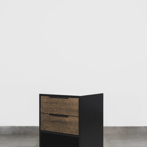 NOA – BLACK & VENEER PEDESTAL