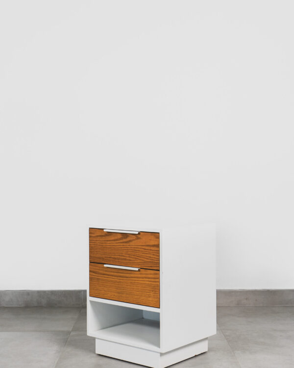 NOA – WHITE & VENEER PEDESTAL