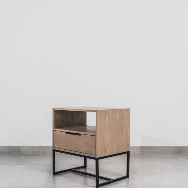 PHOENIX – GREY OAK SINGLE DRAWER PEDESTAL