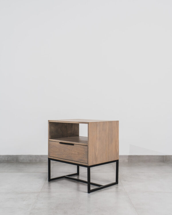 PHOENIX – GREY OAK SINGLE DRAWER PEDESTAL