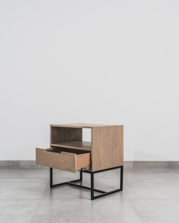 PHOENIX – GREY OAK SINGLE DRAWER PEDESTAL