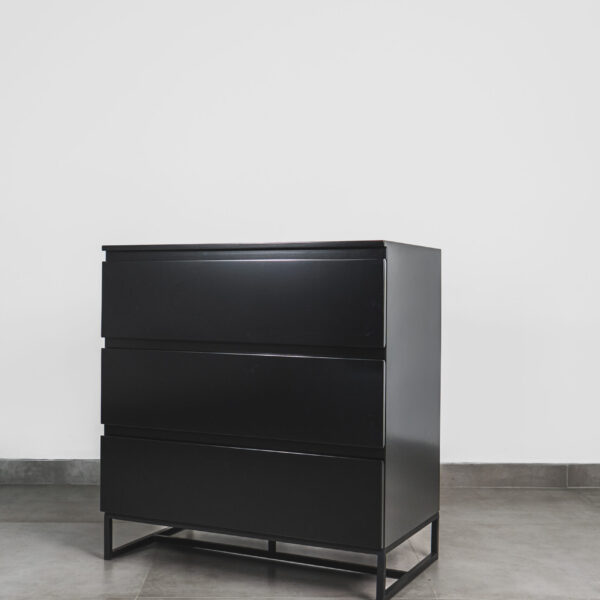 SYDNEY – BLACK CHEST OF DRAWERS