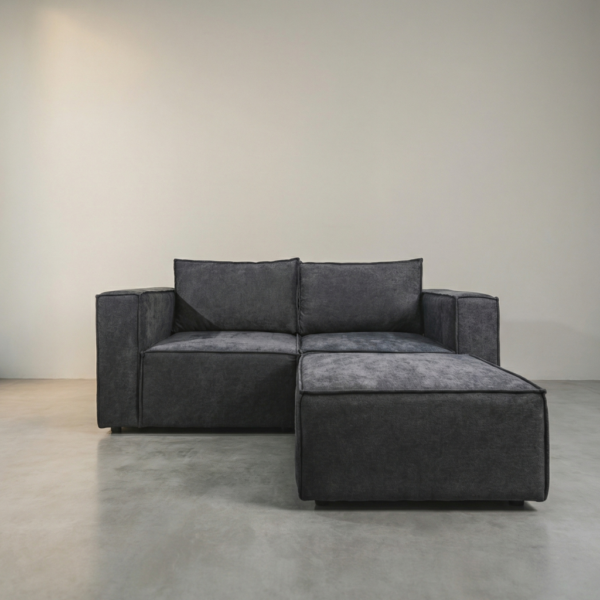 SOLASTA – 2 SEATER COUCH WITH OTTOMAN – BRISTOL