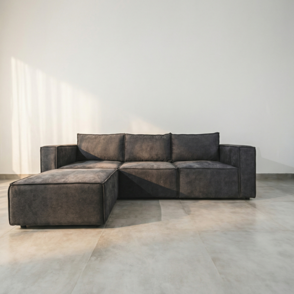 SOLASTA – 3 SEATER COUCH WITH OTTOMAN – BRISTOL