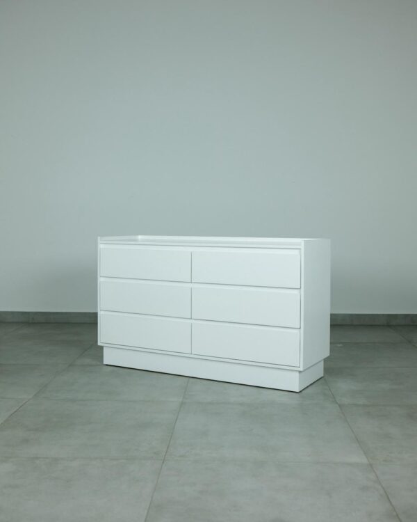 DOMINIC – WHITE 6 DRAWER CHEST STANDARD