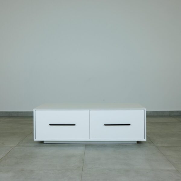 London Coffee Table – White 4 Drawers