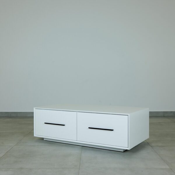 London Coffee Table – White 4 Drawers